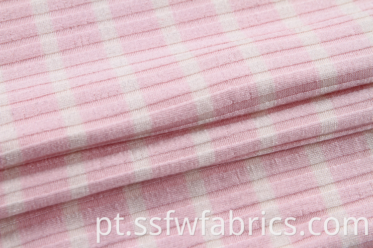 Rib Fabric Custom Pink Soft